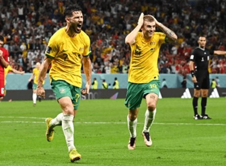 فیفا ورلڈ کپ:آسٹریلیا کے ڈنمارک کے خلاف فتح،ناک آؤٹ مرحلے میں رسائی