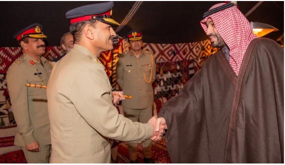 آرمی چیف جنرل عاصم منیر کی سعودی ولی عہد محمد بن سلیمان سے ملاقات