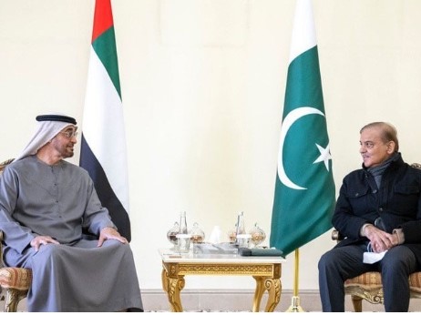 متحدہ عرب امارات کے صدر محمد بن زید نے شہباز شریف کو پاکستان میں سرمایہ کاری کی یقین دہانی