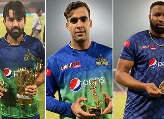 پی ایس ایل 8 ٹورنامنٹ کے بیشتر ایوارڈز ملتان سلطانز کے نام