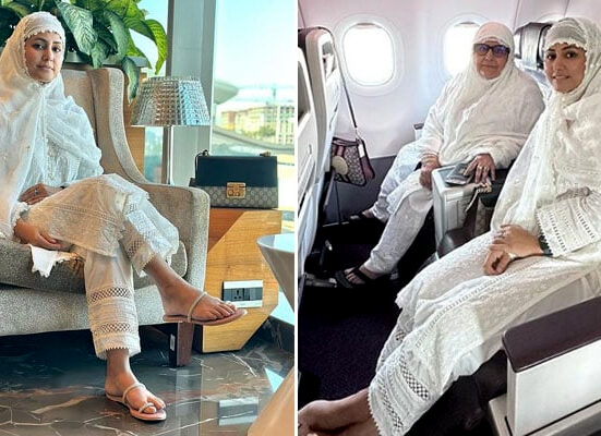بھارتی اداکارہ حنا خان نے رمضان سے قبل اپنا پہلا عمرہ ادا کرلیا