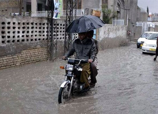 شمالی بلوچستان مضبوط مغربی سسٹم کے زیر اثر آگیا، کئی علاقوں میں موسلادھار بارشیں