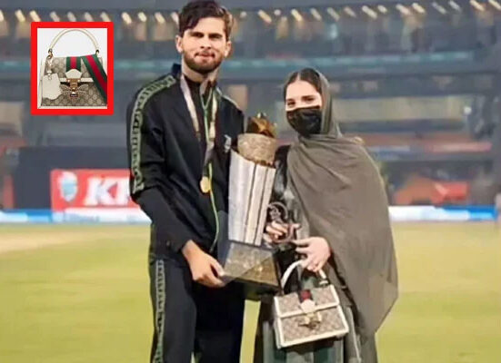 شاہین کی اہلیہ انشا کے بیگ کی قیمت سے متعلق سوشل میڈیا پرچہ مگوئیاں