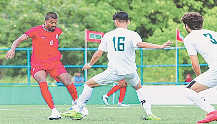 مالدیب نے پاکستان کو دوستانہ فٹ بال میچ میں ہرادیا