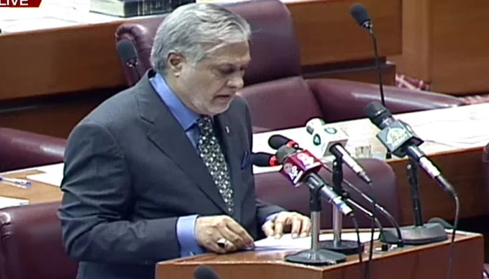 اسحاق ڈار نے الیکشن اخراجات بل قومی اسمبلی میں پیش کردیا