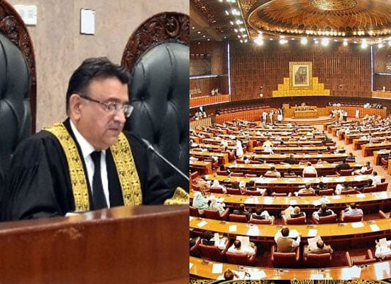 پارلیمنٹ کا چیف جسٹس کیخلاف ریفرنس لانے کا فیصلہ تحریک منظور