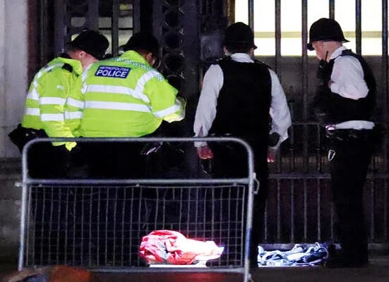 لندن ، بکنگھم پیلس کے سامنے سے ایک مشتبہ شخص گرفتار