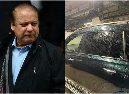 لندن ، بلیک لائف میٹرز احتجاج کے دوران نوا ز شریف کی گاڑی پر کافی پھینک دی گئی