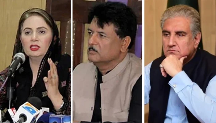 دوبارہ گرفتار شاہ محمود ،جمشید ومسرت چیمہ پندرہ دن کیلئے نظر بند