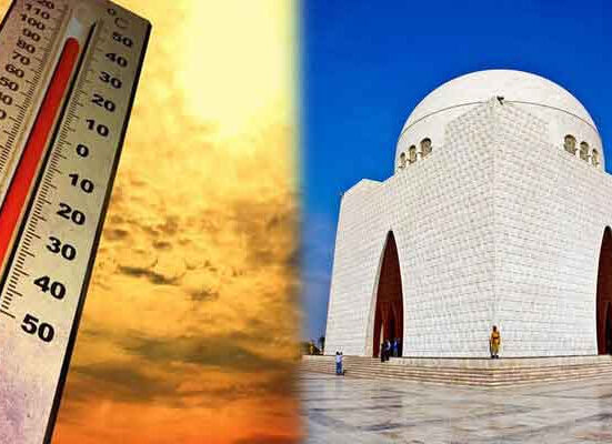 کراچی ، آج درجہ حرارت بڑھنے کاامکان