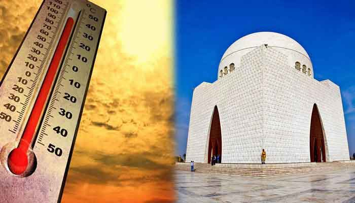 کراچی ، آج درجہ حرارت بڑھنے کاامکان