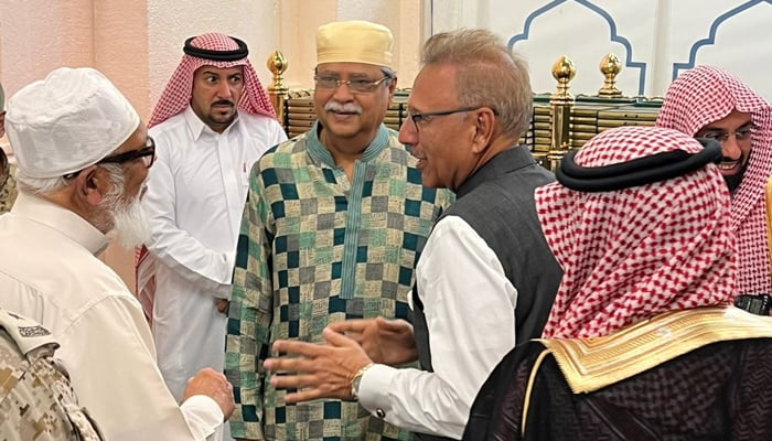 عارف علوی سے حج کے دوران بنگلادیش کے صدر کی ملاقات