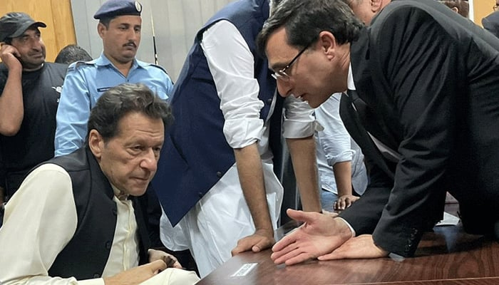بانی پی ٹی آئی لاہور کی جانب سے کاغذات نامزدگی جمع کرائے گئے