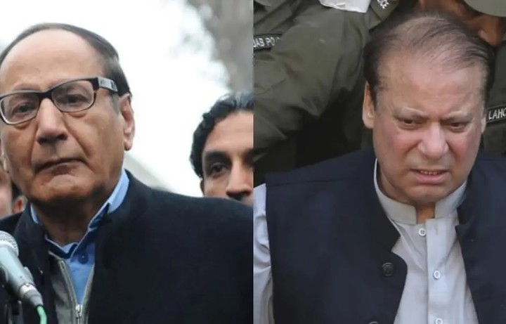 نواز شریف کی چوہدری شجاعت کے گھر آمد، الیکشن میں باہمی تعاون پر گفتگو