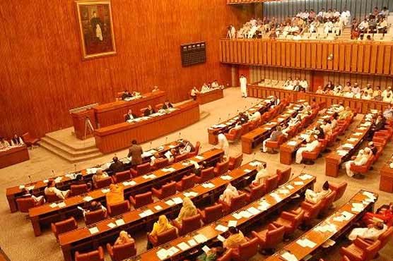 سینیٹ میں عام انتخابات ملتوی کرنے کی قرارداد کثرت رائے سے منظور کرلی گئی۔