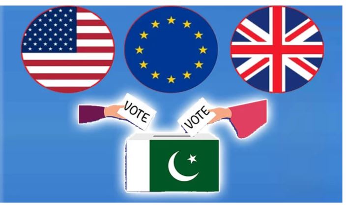 پاکستان کے انتخابات پر برطانیہ، امریکا اور یورپی یونین کا رد عمل