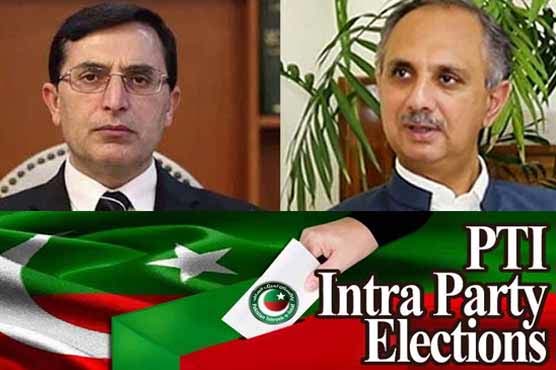 پی ٹی آئی انٹر ا پارٹی الیکشن ، بیرسٹر گوہر بلا مقابلہ چیئرمین ، عمر ایوب سیکرٹری جنرل منتخب