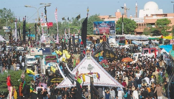 ملک بھر میں 9 محرم الحرام کے جلوس برآمد
