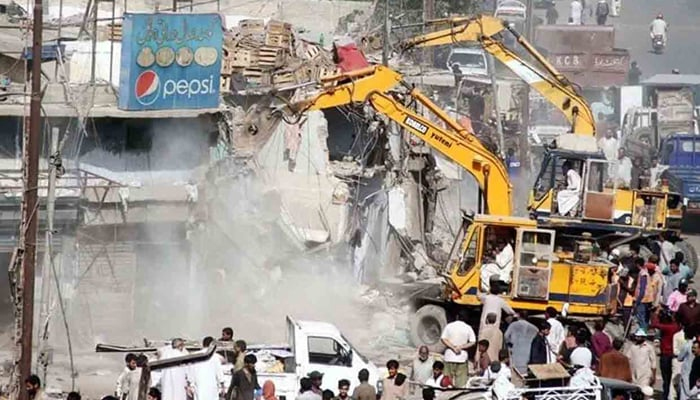 میانوالی میں بھی تجاوزات کیخلاف آپریشن