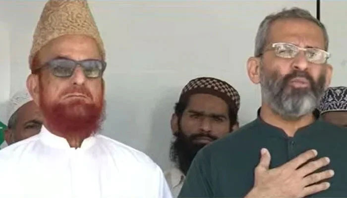 منعم ظفر کی مفتی منیب الرحمن سے ملاقات، یکجہتی مارچ پر تبادلہ خیال