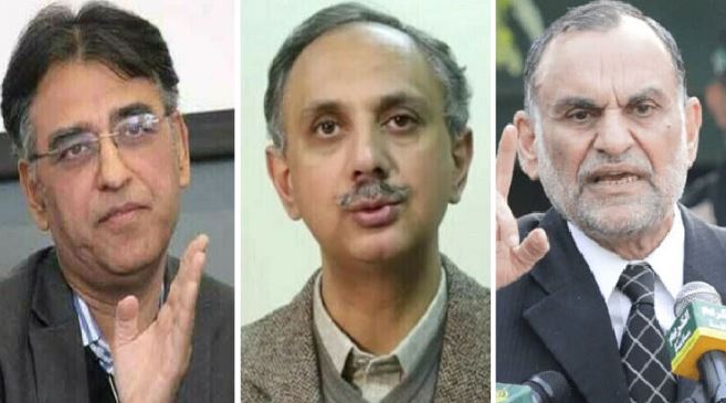 نو مئی مقدمات: عمر ایوب، اسد عمر، اعظم سواتی کی عبوری ضمانتوں میں توسیع