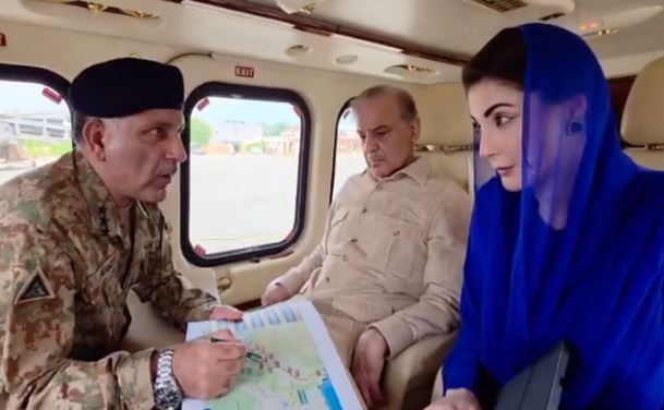 وزیراعظم، وزیراعلی کا پنجاب کے سیلاب سے متاثرہ علاقوں کا دورہ، فضائی جائزہ لیا
