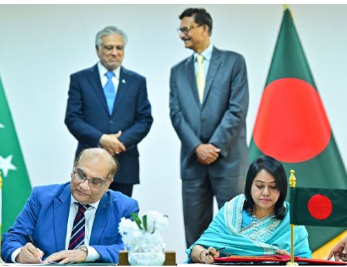 پاکستان اور بنگلادیش کے درمیان 6 معاہدوں، مفاہمتی یادداشتوں پر دستخط