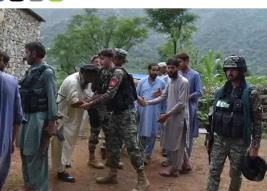 پاک فوج اور فرنٹیئر کور نارتھ کا بونیر، شانگلہ، سوات میں ریسکیو آپریشن جاری