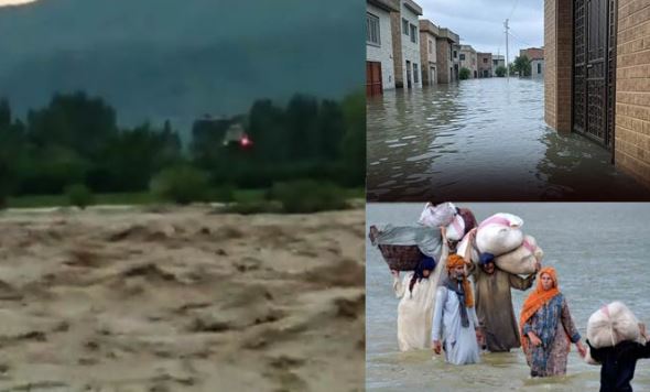 پشاور اور گردونواح میں اربن فلڈنگ کی صورتحال، متعدد علاقے پانی میں ڈوب گئے