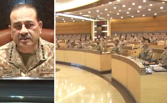 بھارتی سپانسرڈ دہشتگردوں، سہولت کاروں سے بغیر رعایت نمٹا جائیگا: کورکمانڈرز کانفرنس