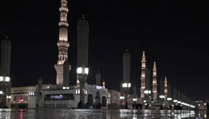 مدینہ منورہ اور ملحقہ علاقوں میں گرج چمک کے ساتھ بارش