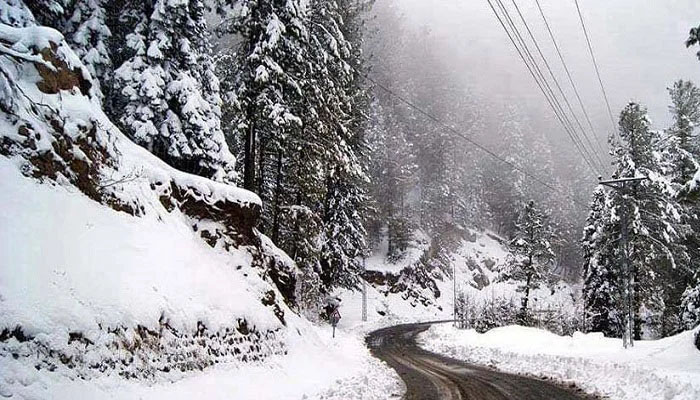 مختلف علاقوں میں بارش اور برفباری کی پیشگوئی