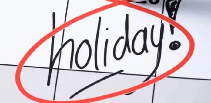 شب برأت پر چھٹی کا اعلان