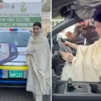 گرین پولیسنگ؛ مریم نواز نے پاکستان کی پہلی پیٹرولنگ الیکٹرک کار کا افتتاح کردیا