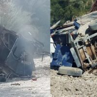 ٹانک اور لکی مروت میں پولیس پر حملے، بکتر بند تباہ، ایس ایچ او سمیت 6 اہلکار شہید، 3 زخمی