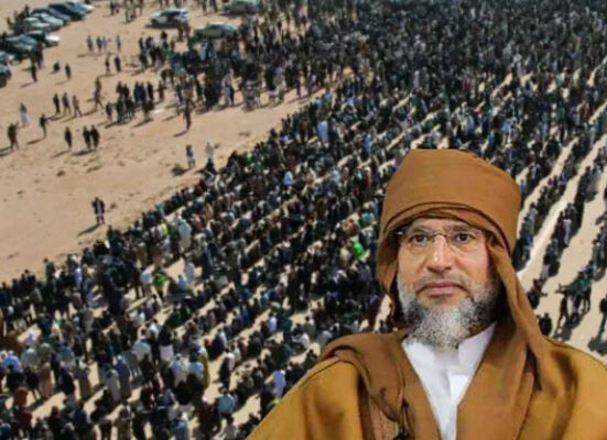 معمر قذافی کے بیٹے کی نمازِ جنازہ ادا، ہزاروں افراد کی شرکت