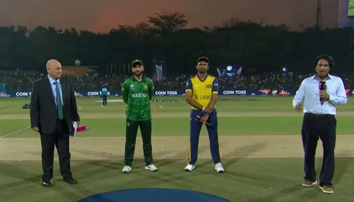 ٹی20 ورلڈکپ، سپر ایٹ: ٹاس سری لنکا نے جیت لی، پاکستان کی بیٹنگ