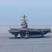 ایران کی طرف رواں دواں دنیا کا سب سے بڑا امریکی بحری بیڑہ کہاں تک پہنچا؟