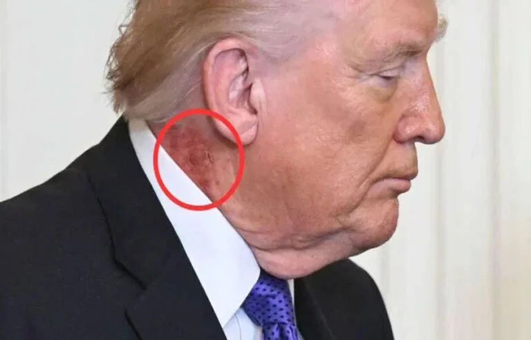 ٹرمپ کی گردن پر سرخ نشان، ڈاکٹر نے بالآخر سب کچھ بتا کر حیران کن حقیقت فاش کر دی