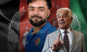 افغان کرکٹر راشد خان کے خاندان کے ہمراہ پشاور میں قیام پر خواجہ آصف کا شدید ردعمل