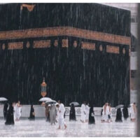 رمضان المبارک کے آخری ایام، مسجد الحرام میں تہجد کے بعد بارش کے خوبصورت مناظر