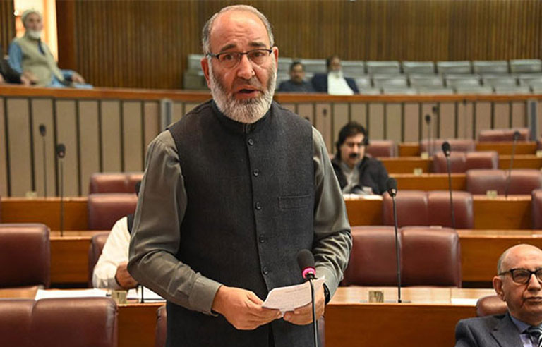 مشتاق احمد خان کا خیبر سے کراچی تک غزہ مارچ کا اعلان