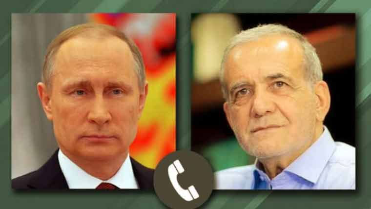 پیوٹن اور ایرانی صدر کا رابطہ، مشرق وسطیٰ کی صورتحال پر تبادلہ خیال