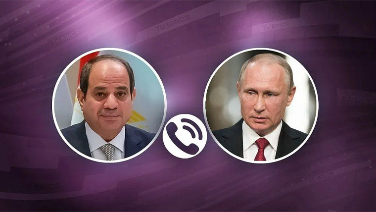 پوتن اور مصری صدر کے درمیان ٹیلیفونک رابطہ، مشرق وسطیٰ کی صورتحال پر تبادلہ خیال