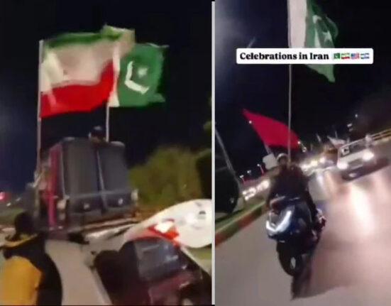 ایران میں عوام پاکستانی پرچم اٹھائے سڑکوں پر نکل آئے، مختلف شہروں میں جشن