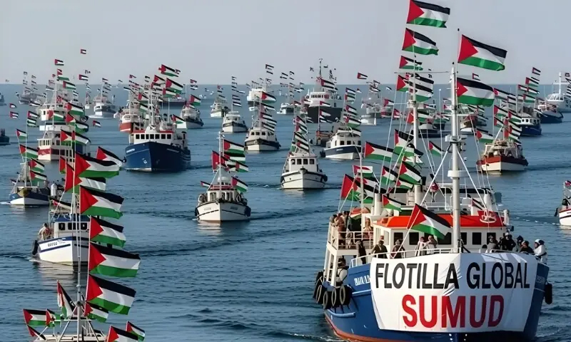 انسانیت شرمندہ! غزہ کے بچے بھوکے ! اسرائیلی فوج نے گلوبل صمود فلوٹیلا کی58 کشتیاں قبضے میں لے لیں،