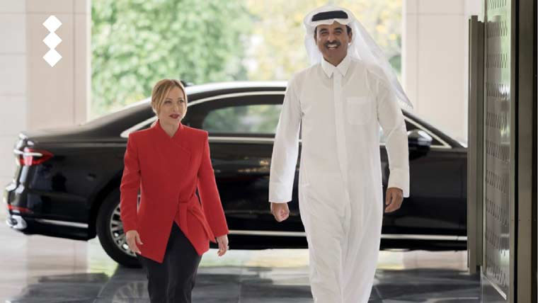 اطالوی وزیر اعظم جارجیا میلونی خلیجی ممالک کے دورے پر قطر پہنچ گئیں