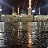 مدینہ منورہ میں باران رحمت، مسجد نبویؐ اور گنبدِ خضریٰ کے دلکش مناظر نے روح کو معطر کر دیا