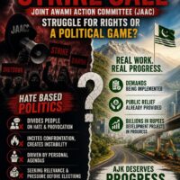 ریلیف اور ترقی کے باوجود JAAC کا احتجاج: آزاد کشمیر میں انتشار کی سیاست