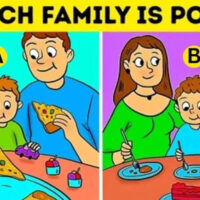 IQ ٹیسٹ: اس تصویر میں غریب خاندان کونسا ہے؟